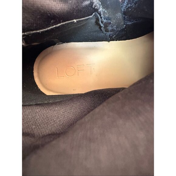 Ann Taylor Loft $200 black Tall Biker Boots womens sz 9.5 NEW - Picture 10 of 12